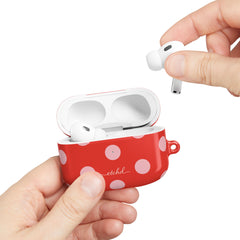 Blush & Poppy Polka Dot AirPod Case by etchd, view 11