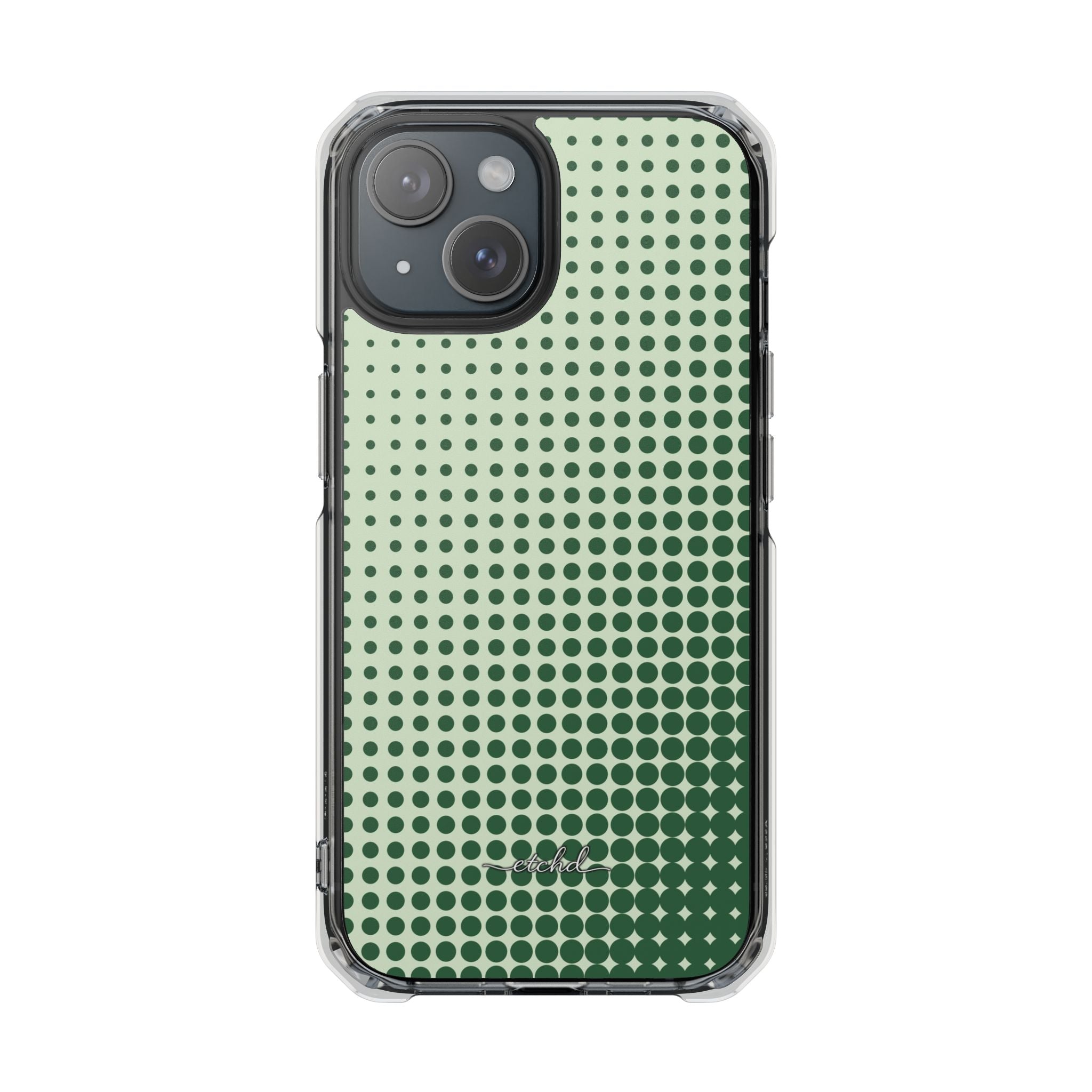 Matcha Halftone Coque téléphone magnétique transparente