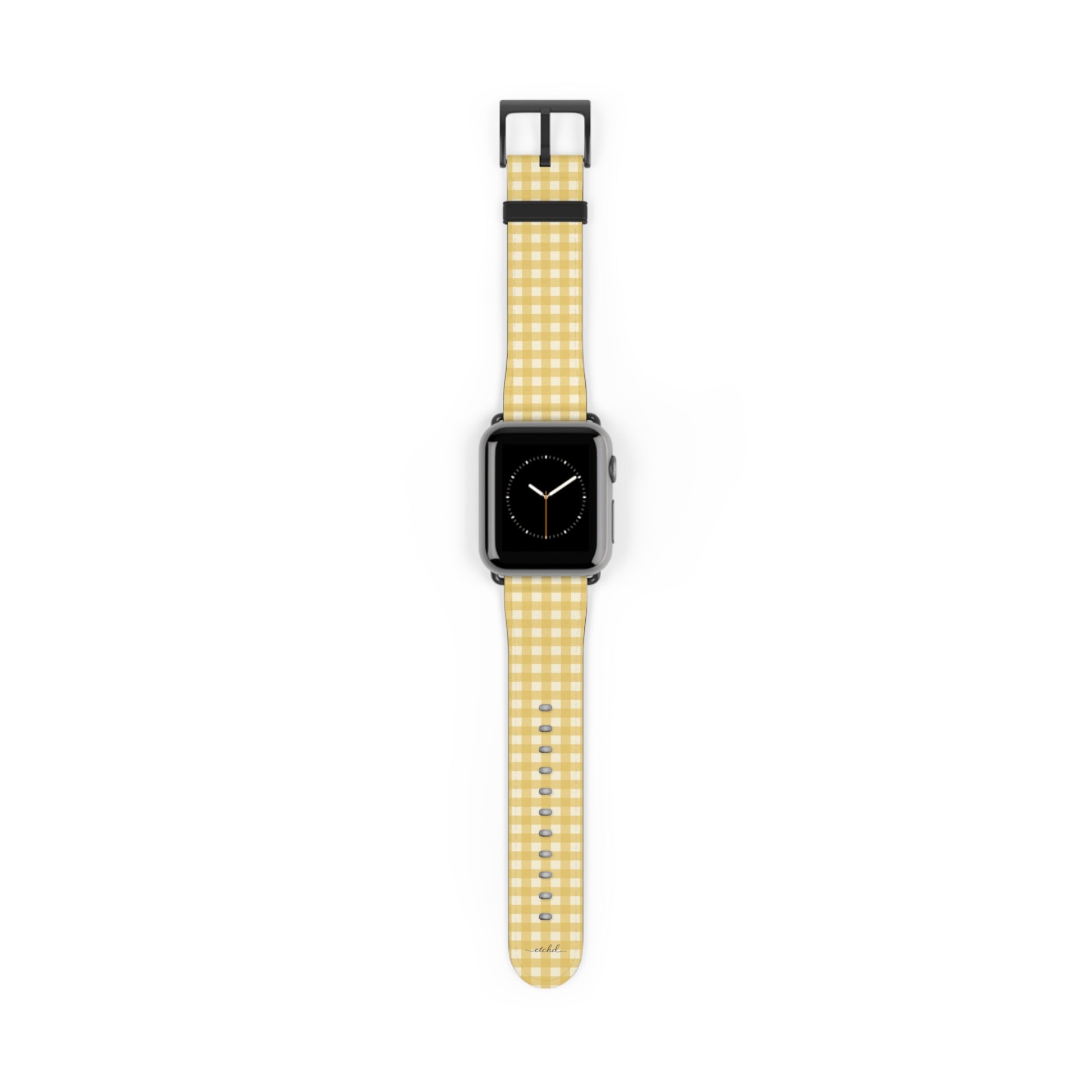 Butter & Cream Gingham Correa para smartwatch de etchd