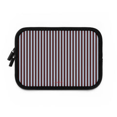 Blue & Cherry Striped Laptop Sleeve by etchd, view 2