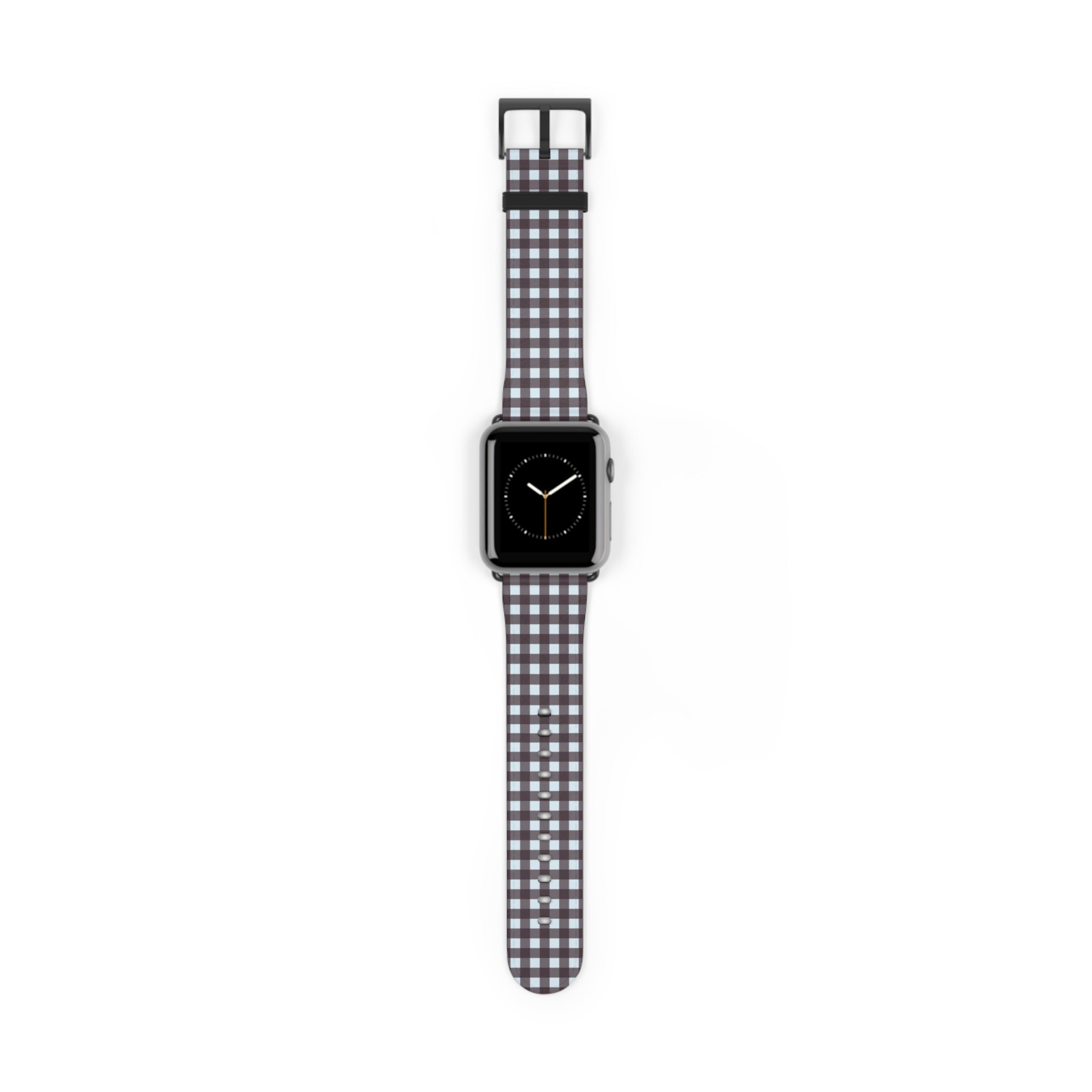Blue & Plum Gingham Smartwatch Strap by etchd, view 2