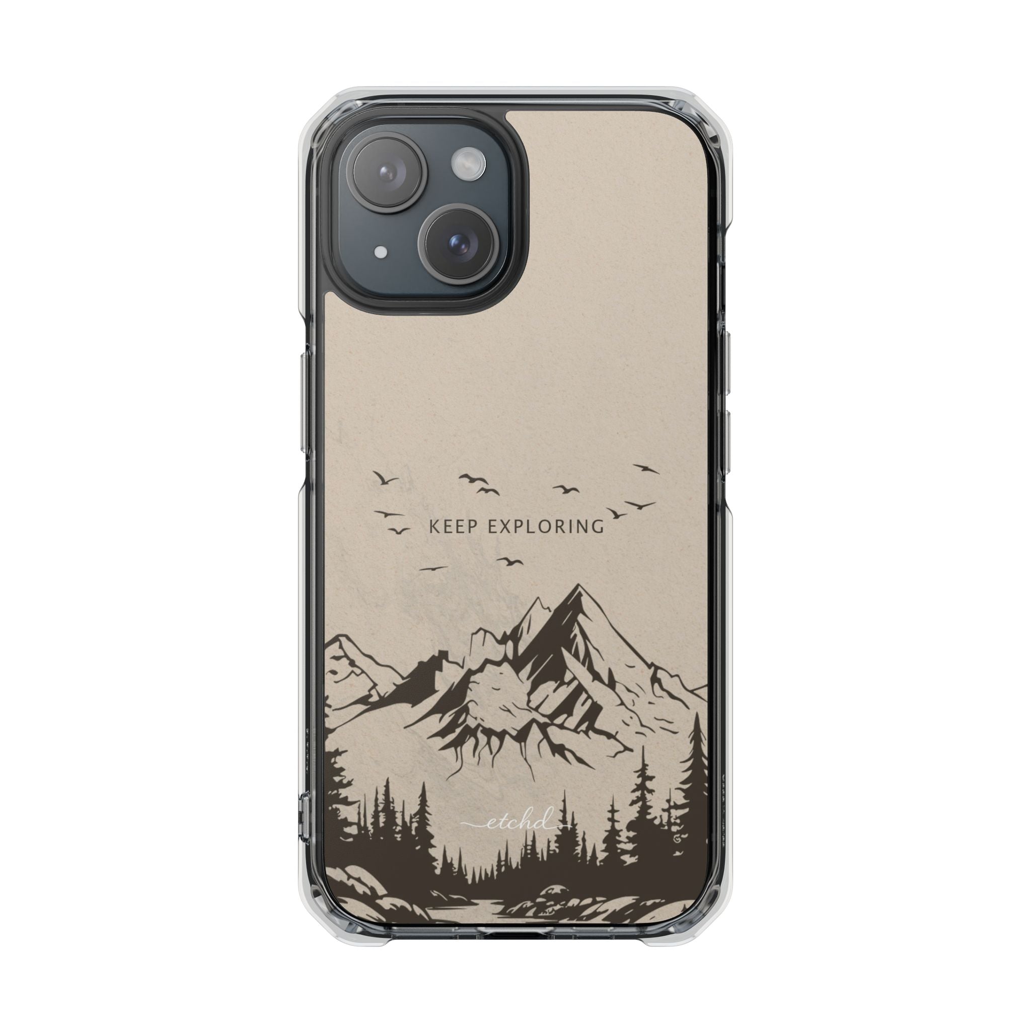 Explorer Clear Magnetic Phone Case by etchd, view 2