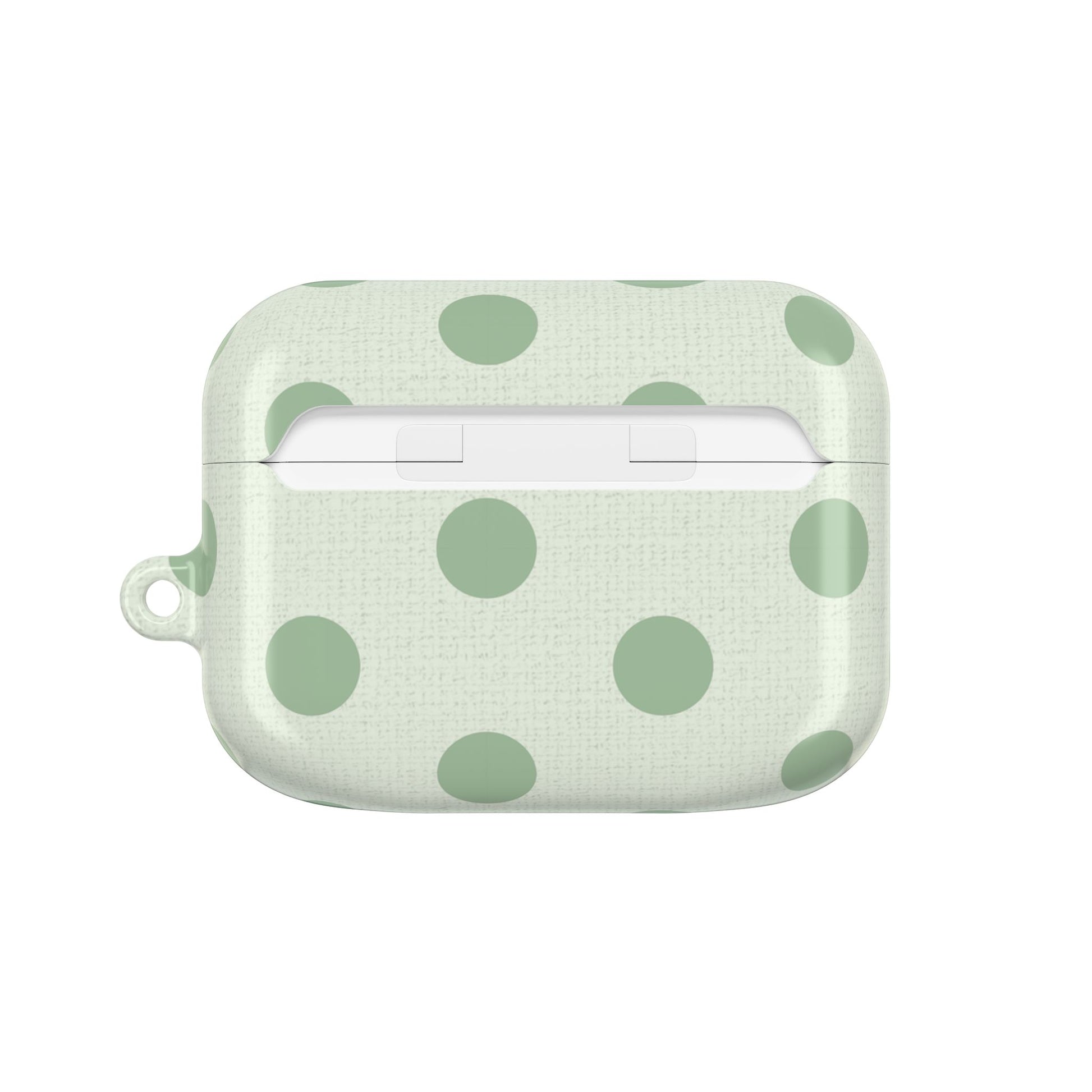 Sage & Cream Polka Dot AirPod Case by etchd, view 7