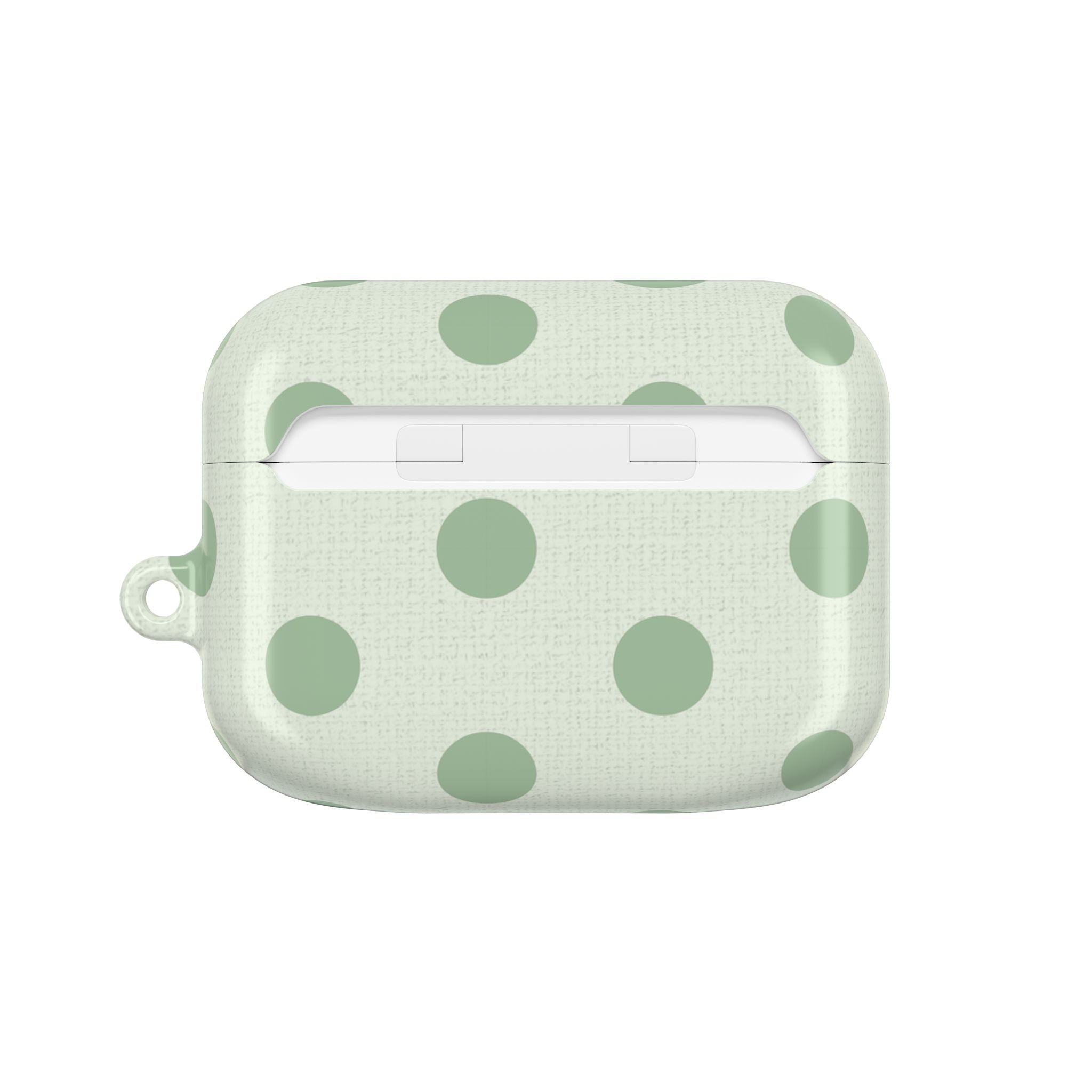 Sage & Cream Polka Dot AirPod Case by etchd, view 7