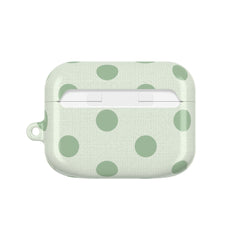 Sage & Cream Polka Dot AirPod Case by etchd, view 7