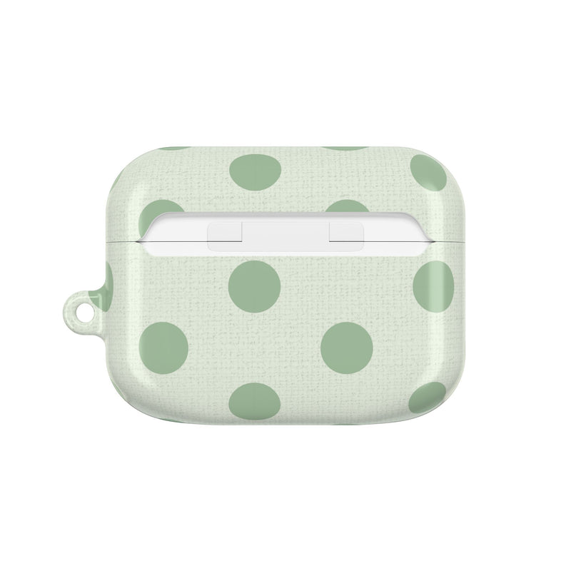 Sage & Cream Polka Dot AirPod Case by etchd, view 7