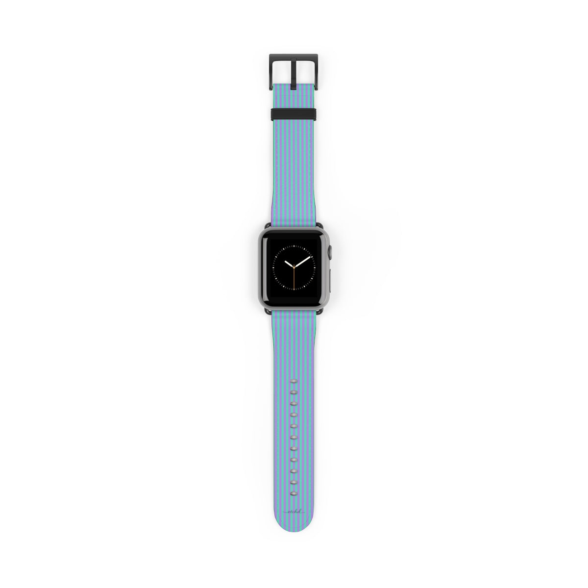 Lilac & Hypermint Striped Correa para smartwatch de etchd