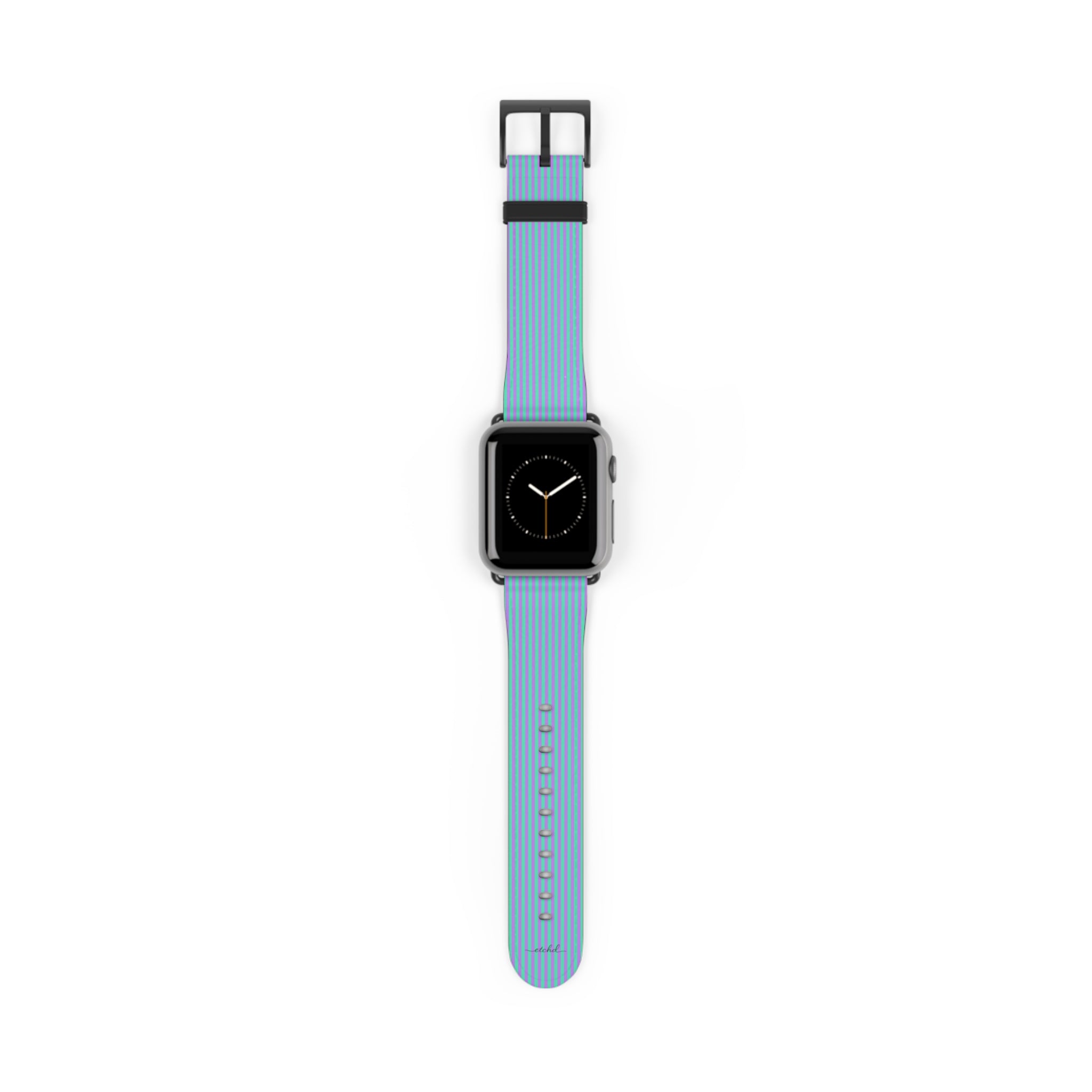 Lilac And Hypermint Smartwatch Strap by etchd