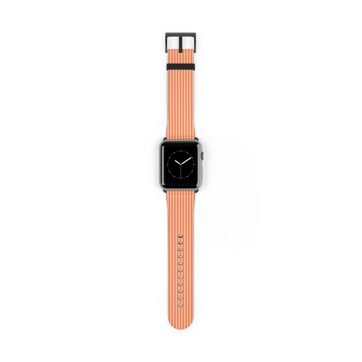Coral & Peach Striped Cinturino per smartwatch di etchd, vista 2
