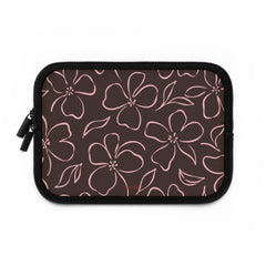 Espresso & Blush Floral Laptop Sleeve by etchd, view 2