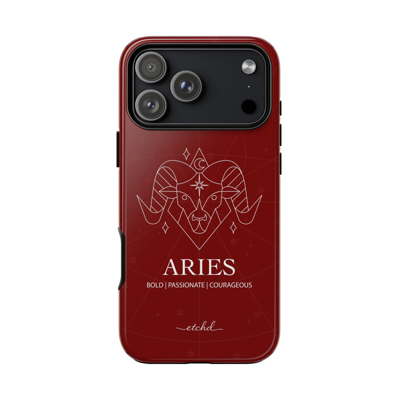 Aries Phone Case by etchd, view 59