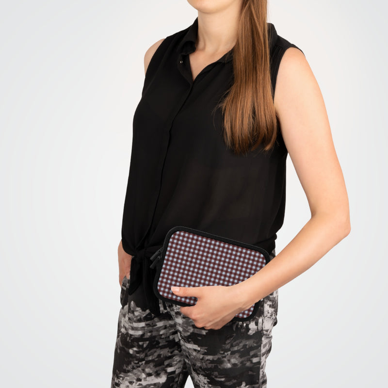 Blue & Cherry Gingham Laptop Sleeve by etchd, view 15