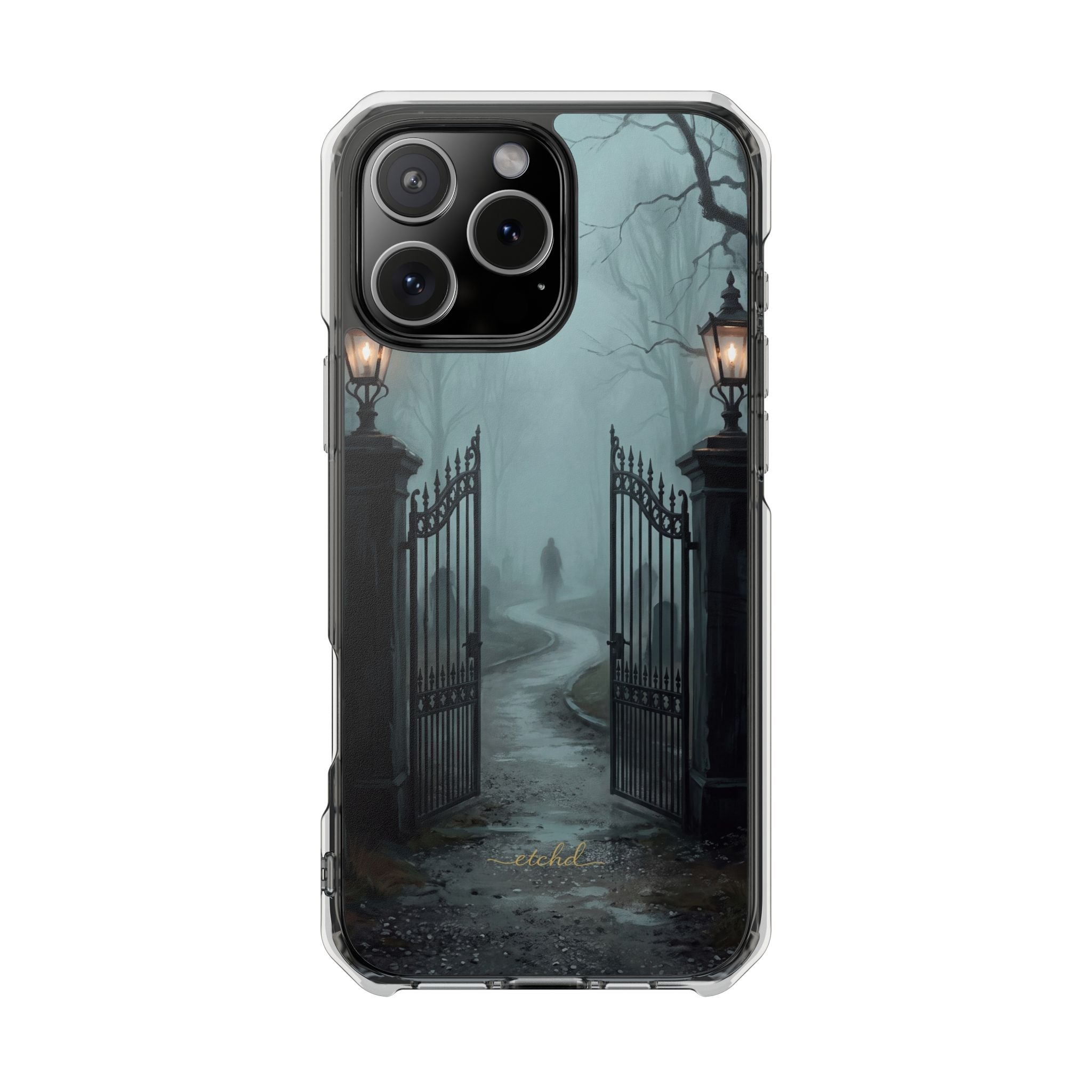 Lantern Gate Clear Magnetic Phone Case by etchd