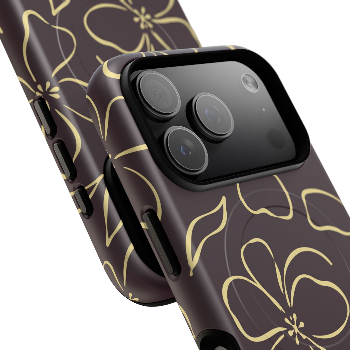 Plum & Butter Floral Magnetic Phone Case by etchd, view 100