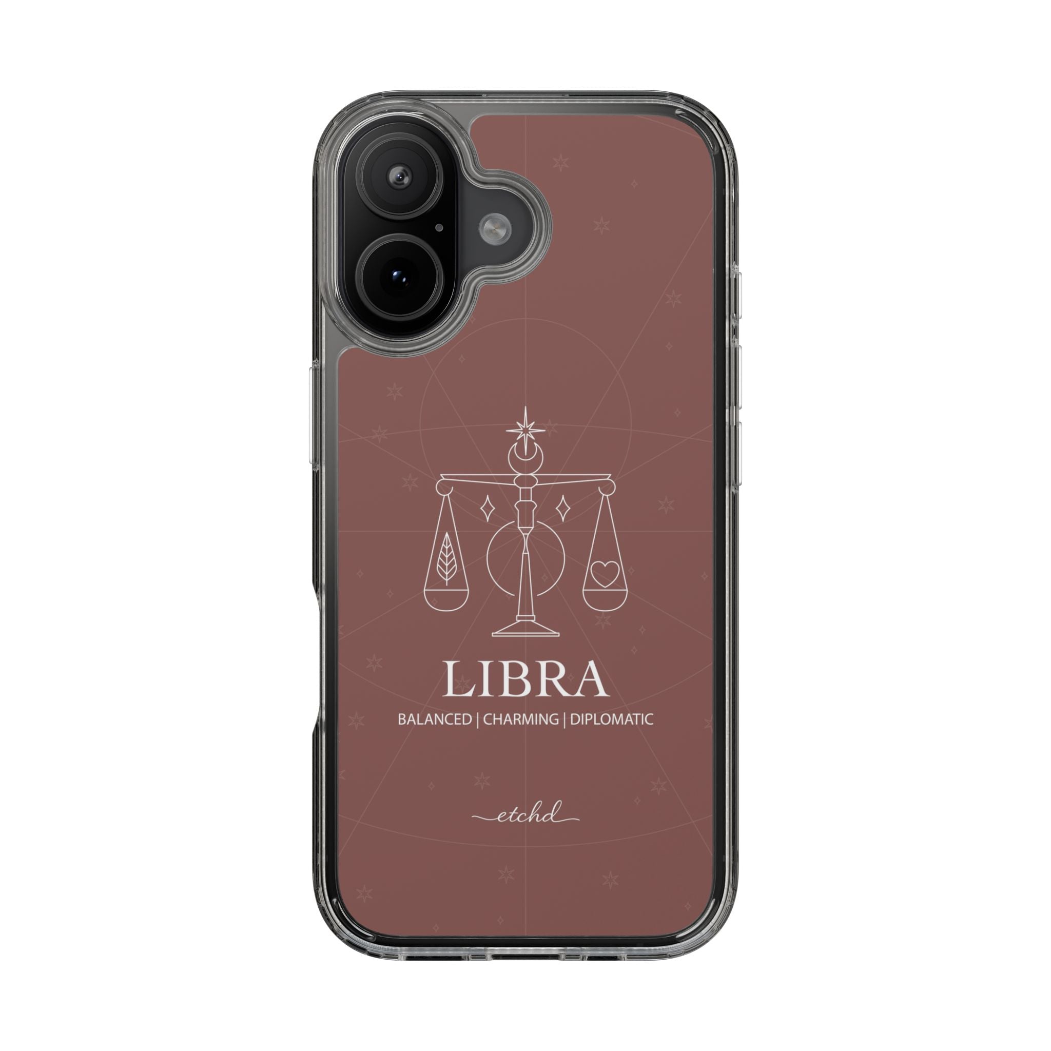 Libra Clear Phone Case by etchd, view 24