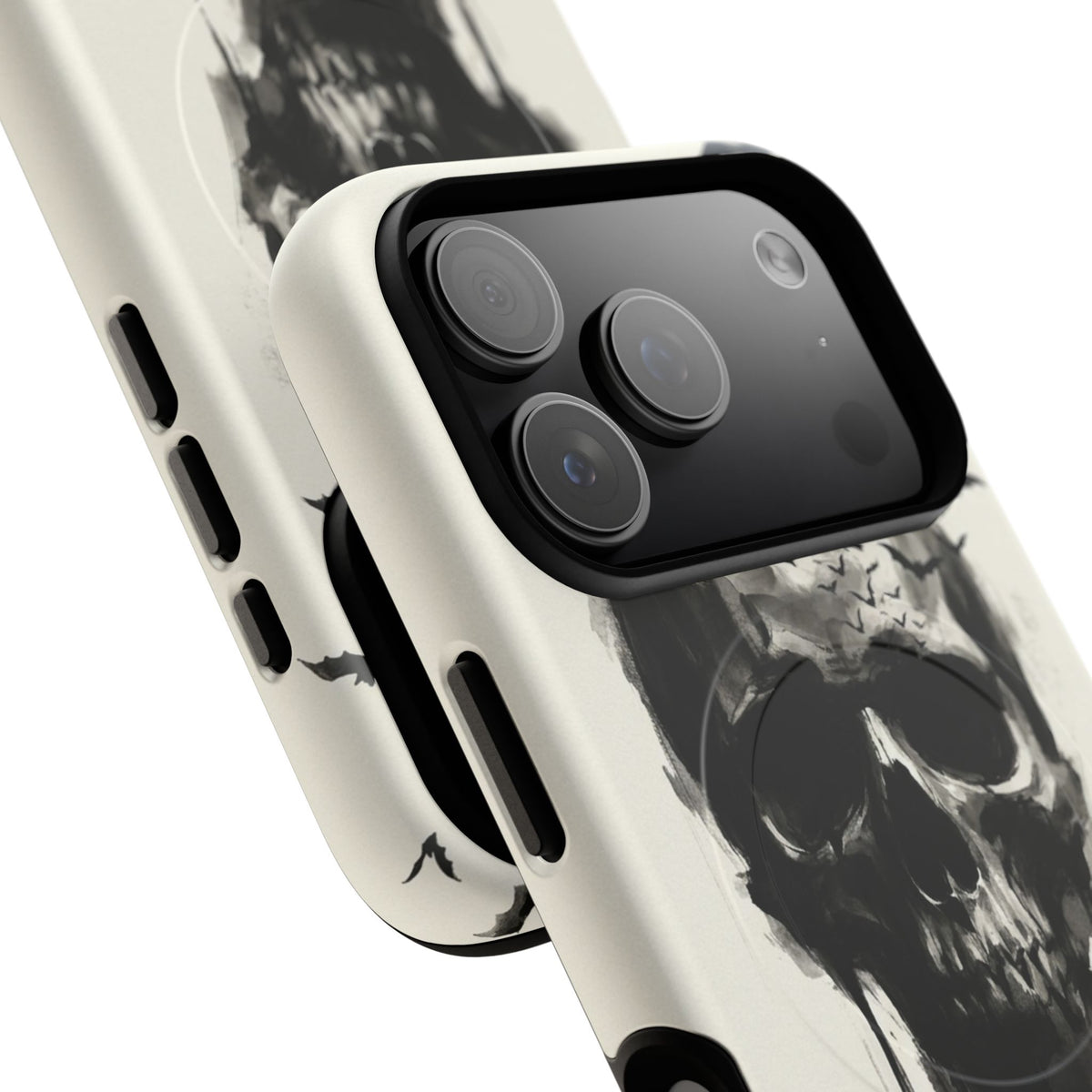 Ink Skull Magnetic Phone Case by etchd, view 100