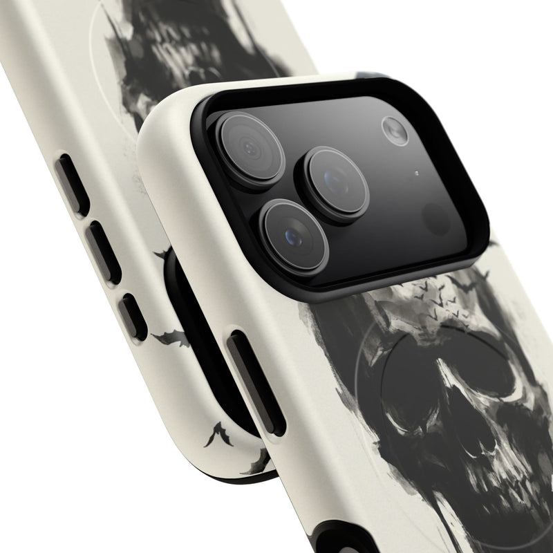 Ink Skull Magnetic Phone Case by etchd, view 100