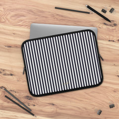 Navy And White Laptop Sleeve by etchd, view 5