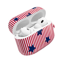 Red Stripes & Blue Stars AirPod Case by etchd, view 9