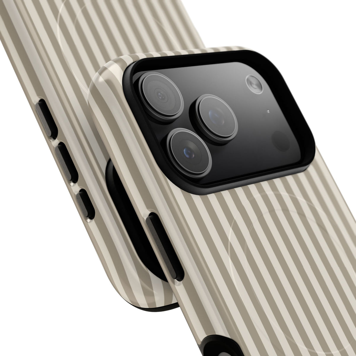 Neutral Striped Magnetic Phone Case by etchd, view 99