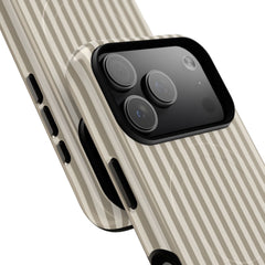 Neutral Striped Magnetic Phone Case by etchd, view 99