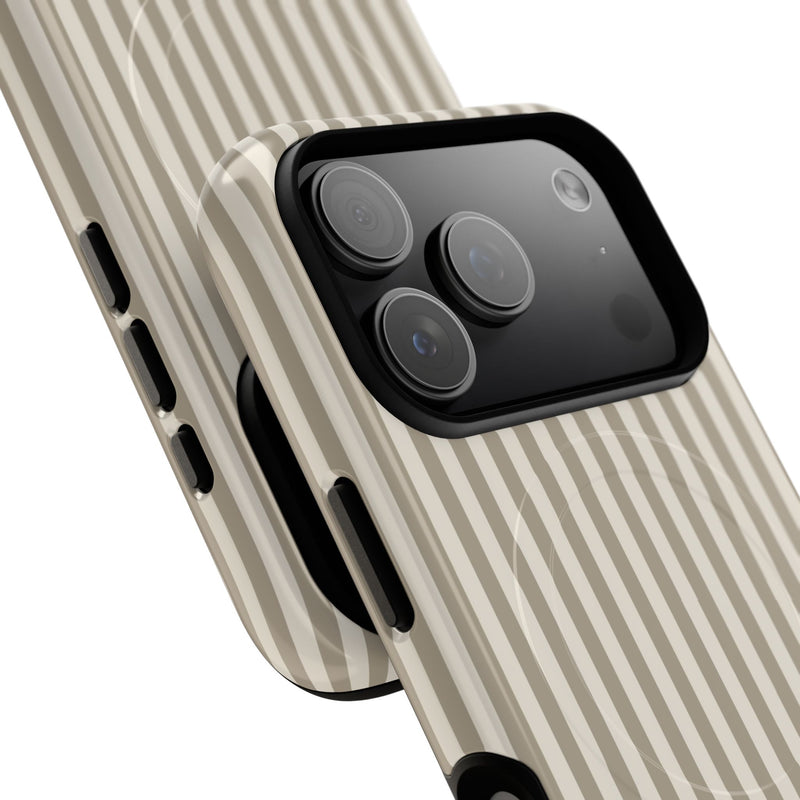 Neutral Striped Magnetic Phone Case by etchd, view 99