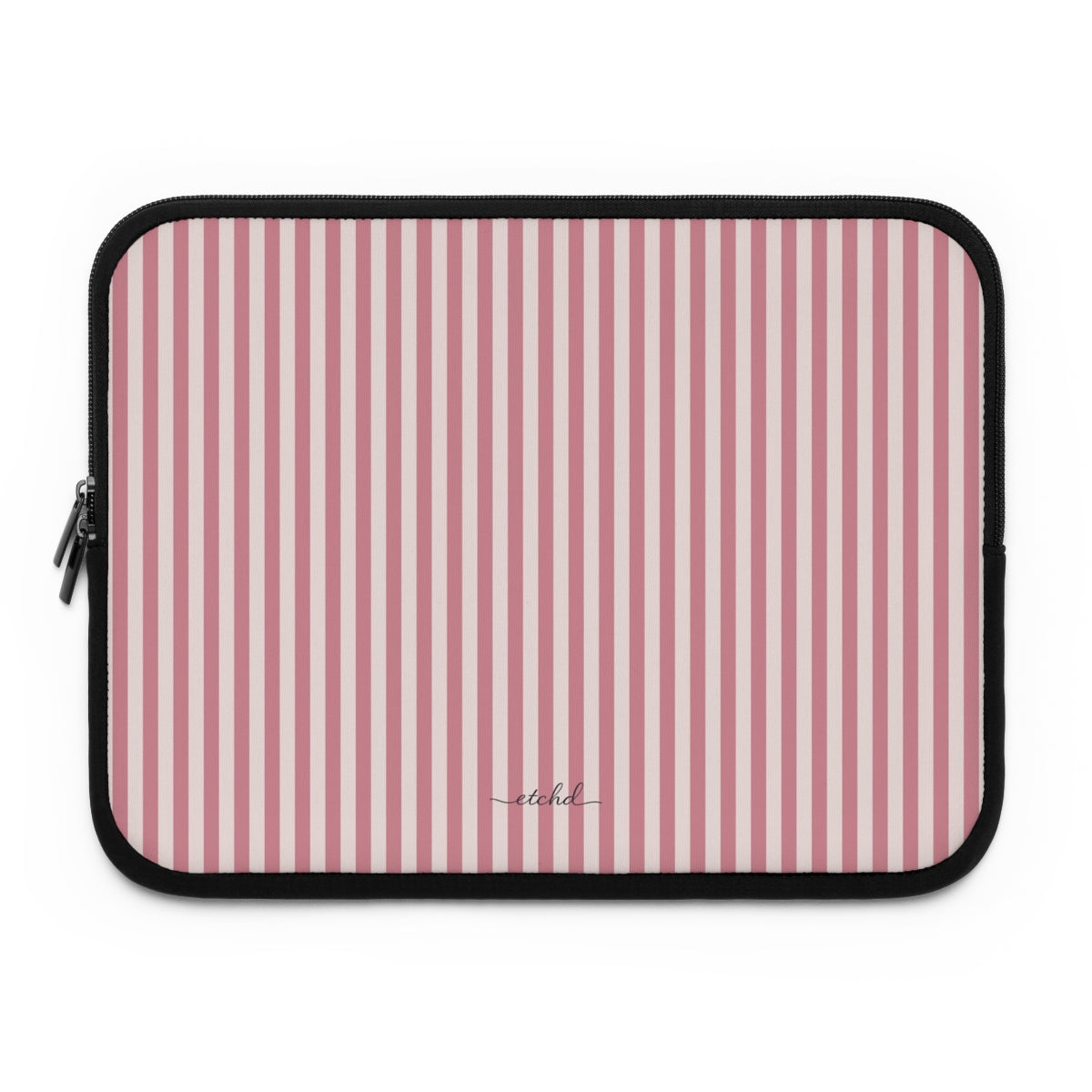 Blush & Cream Striped Custodia per laptop di etchd