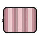 Blush & Cream Striped Funda para portátil