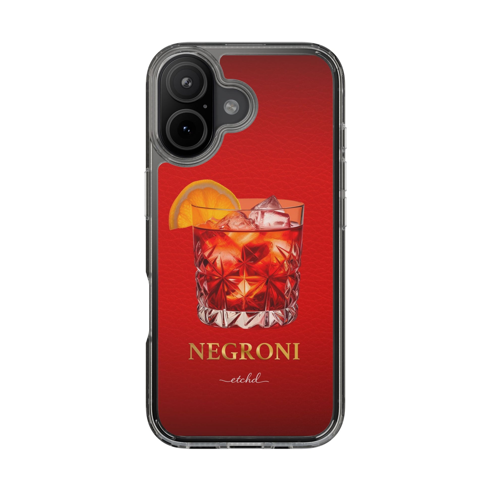 Negroni Clear Phone Case by etchd, view 24