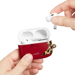 Red & Leopard Stars AirPod Case by etchd, view 11