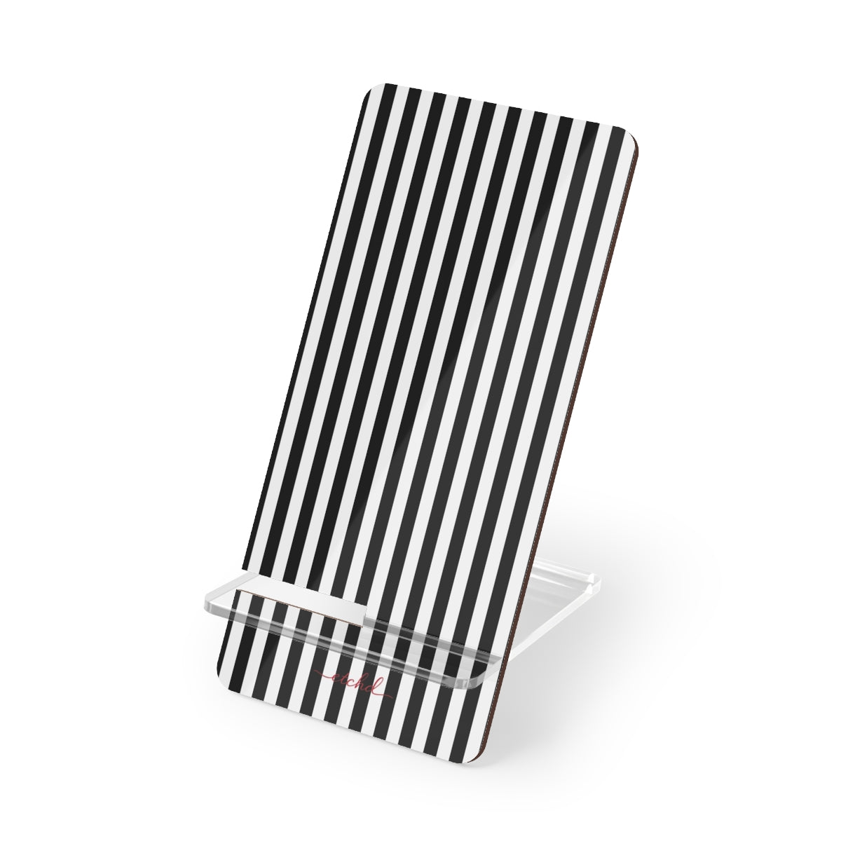 Black & White Striped Supporto per telefono di etchd