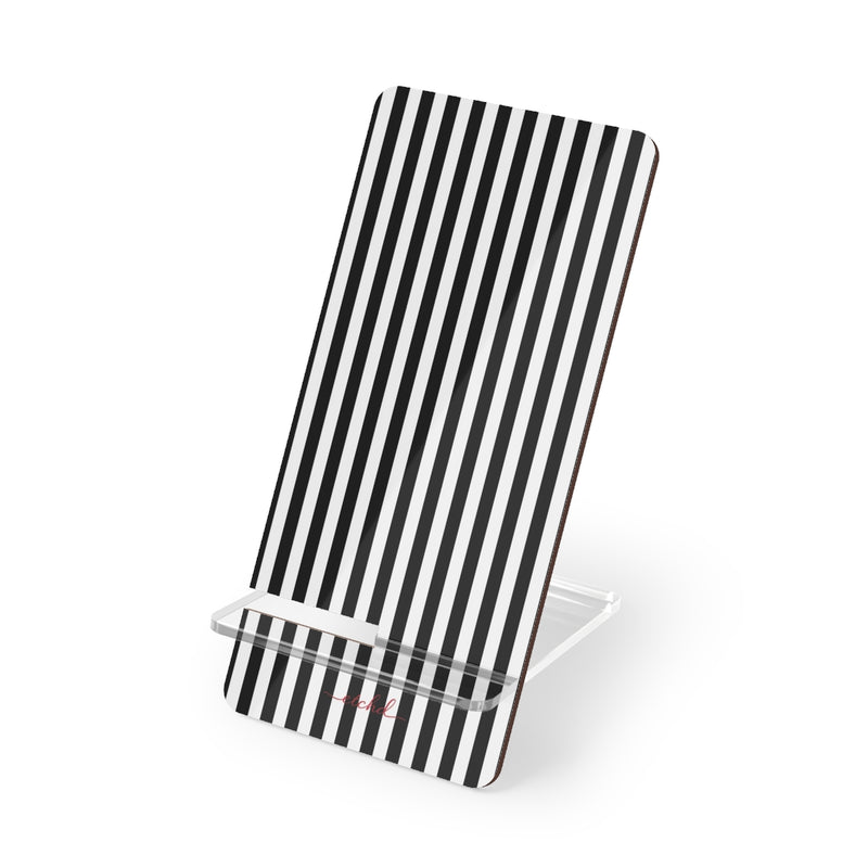 Black & White Striped Supporto per telefono di etchd