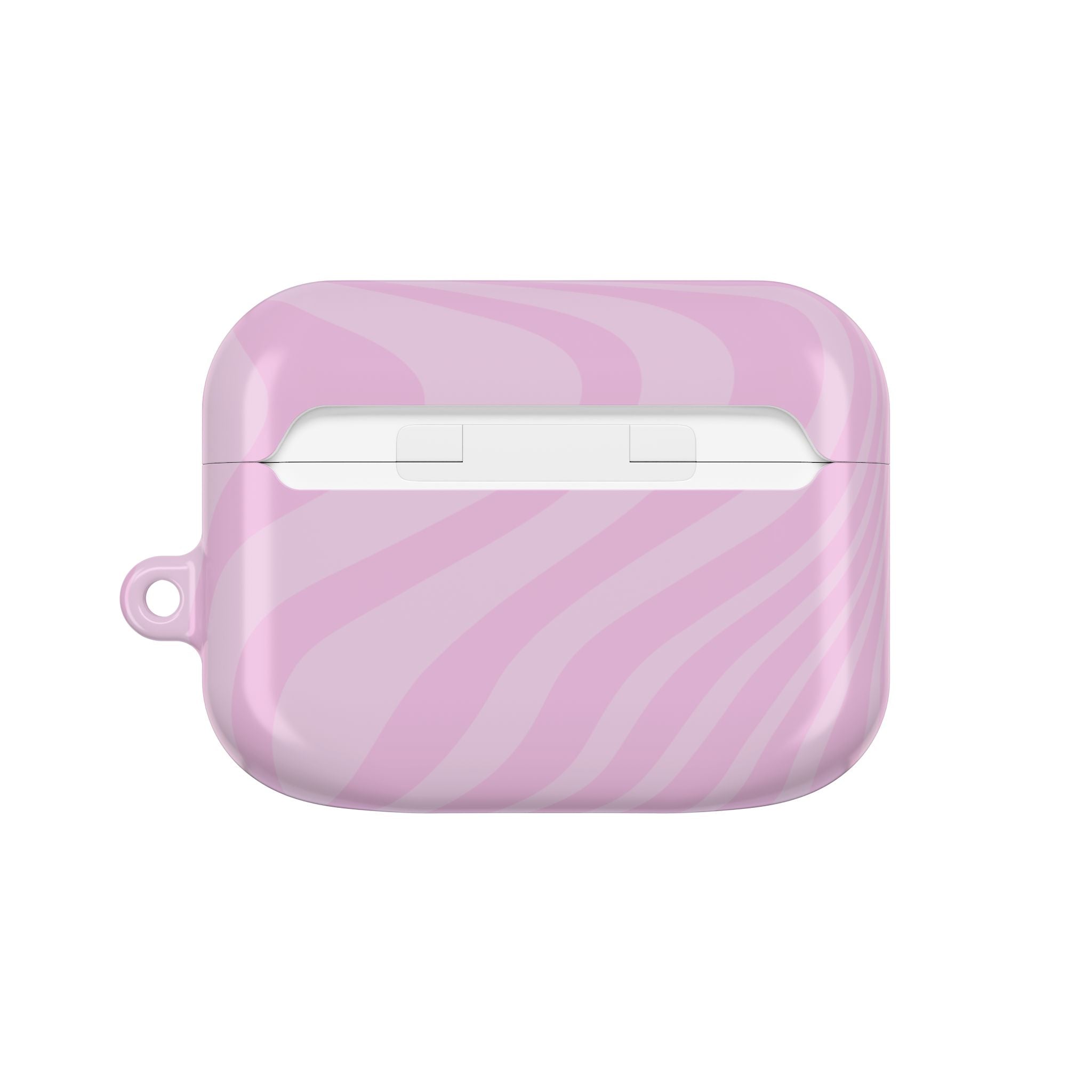 Pink Curved Lines AirPod Case by etchd, view 7