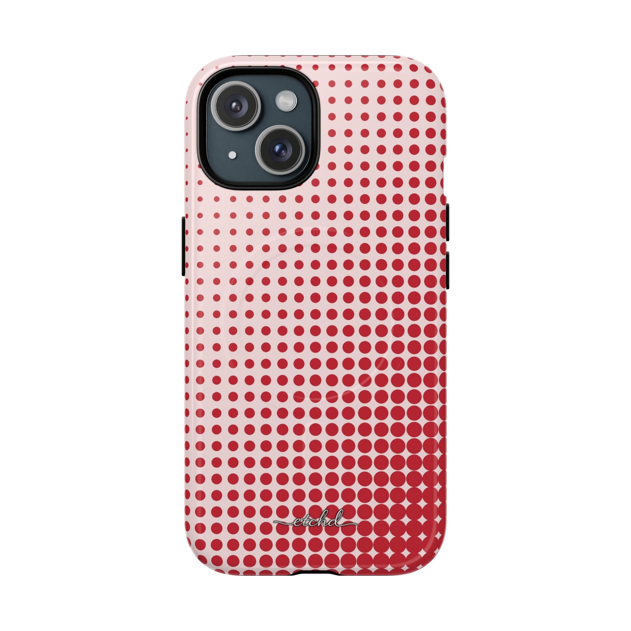 Cherry Halftone Coque Téléphone Magnétique