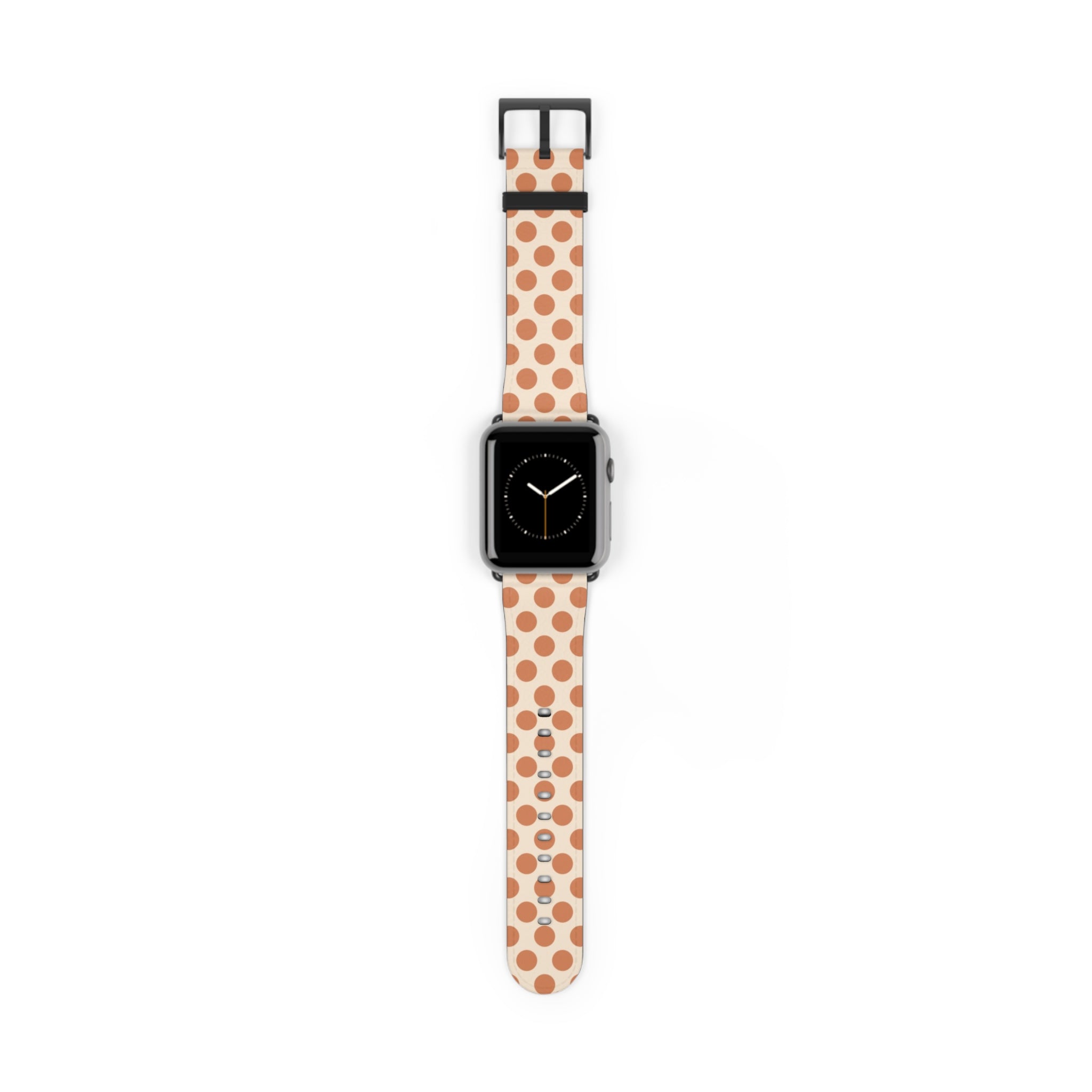 Terracotta Polka Dot Smartwatch Strap by etchd, view 2