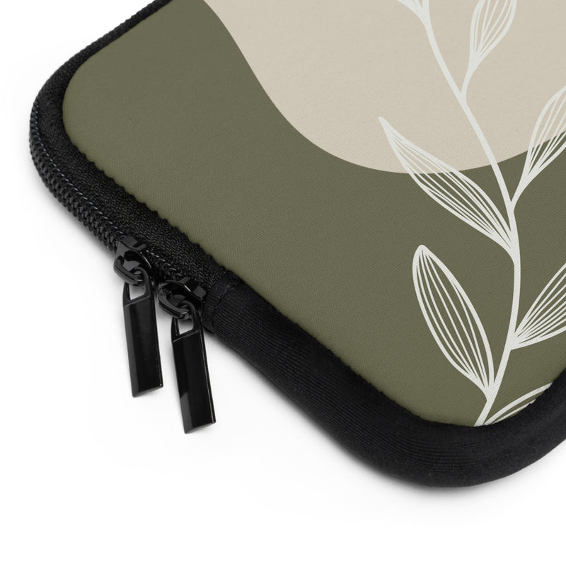 Olive Leaf Laptop Sleeve-zoom-