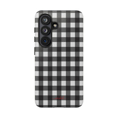 Black & White Gingham Phone Case by etchd, view 61