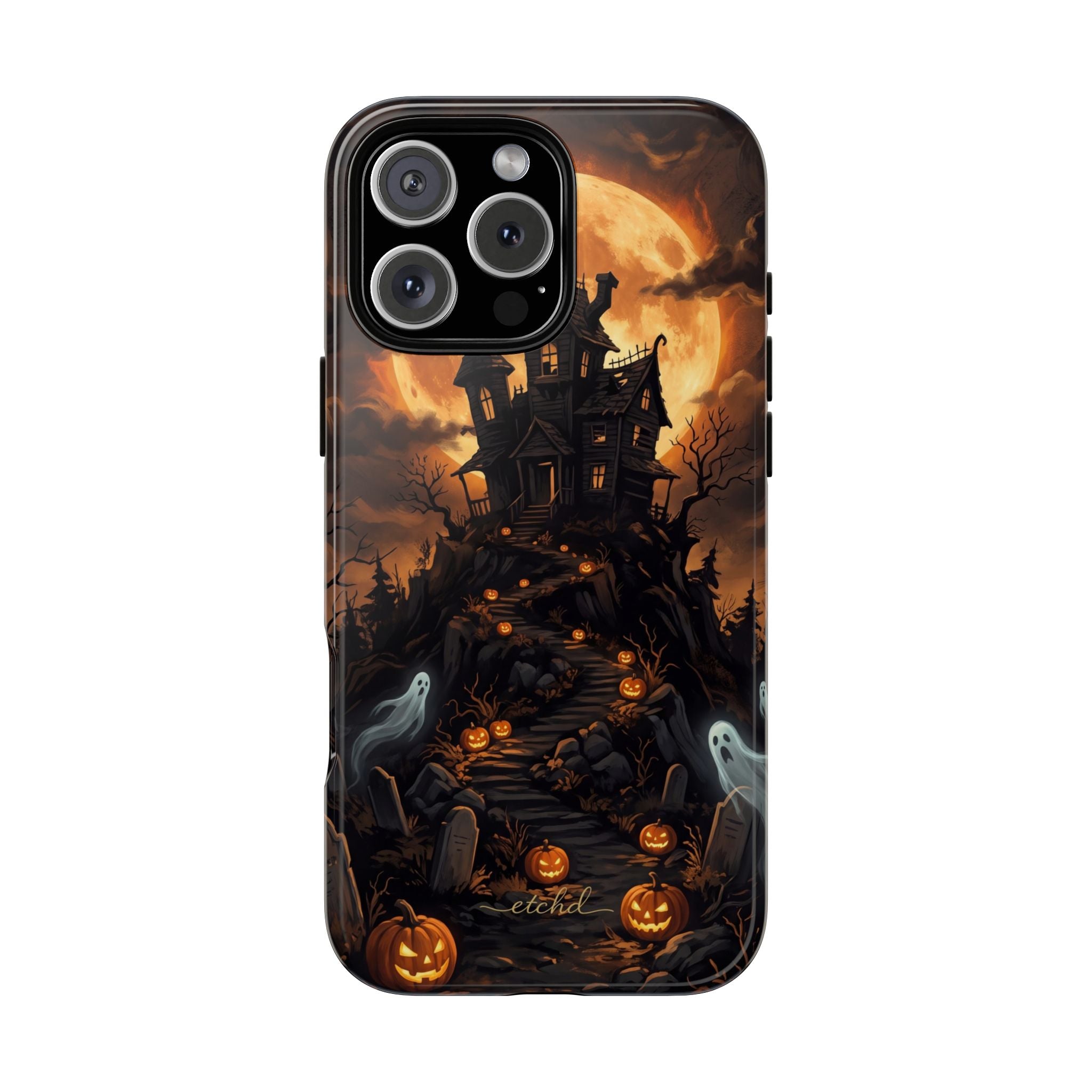 Pumpkin Hollow Phone Case by etchd