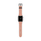 Terracotta & Cream Gingham Smartwatch Strap