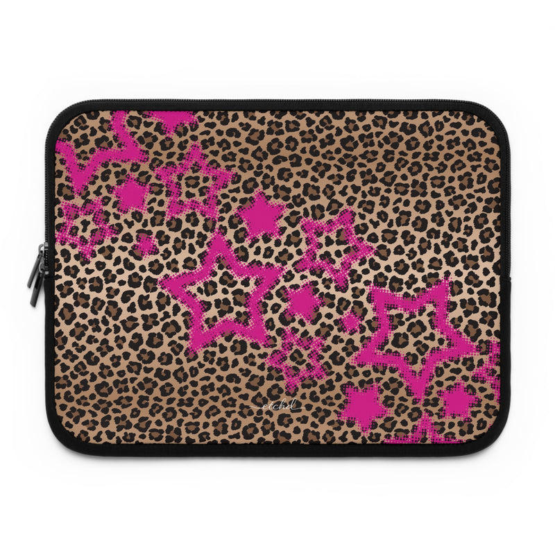 Y2K Leopard Laptop Sleeve-zoom-