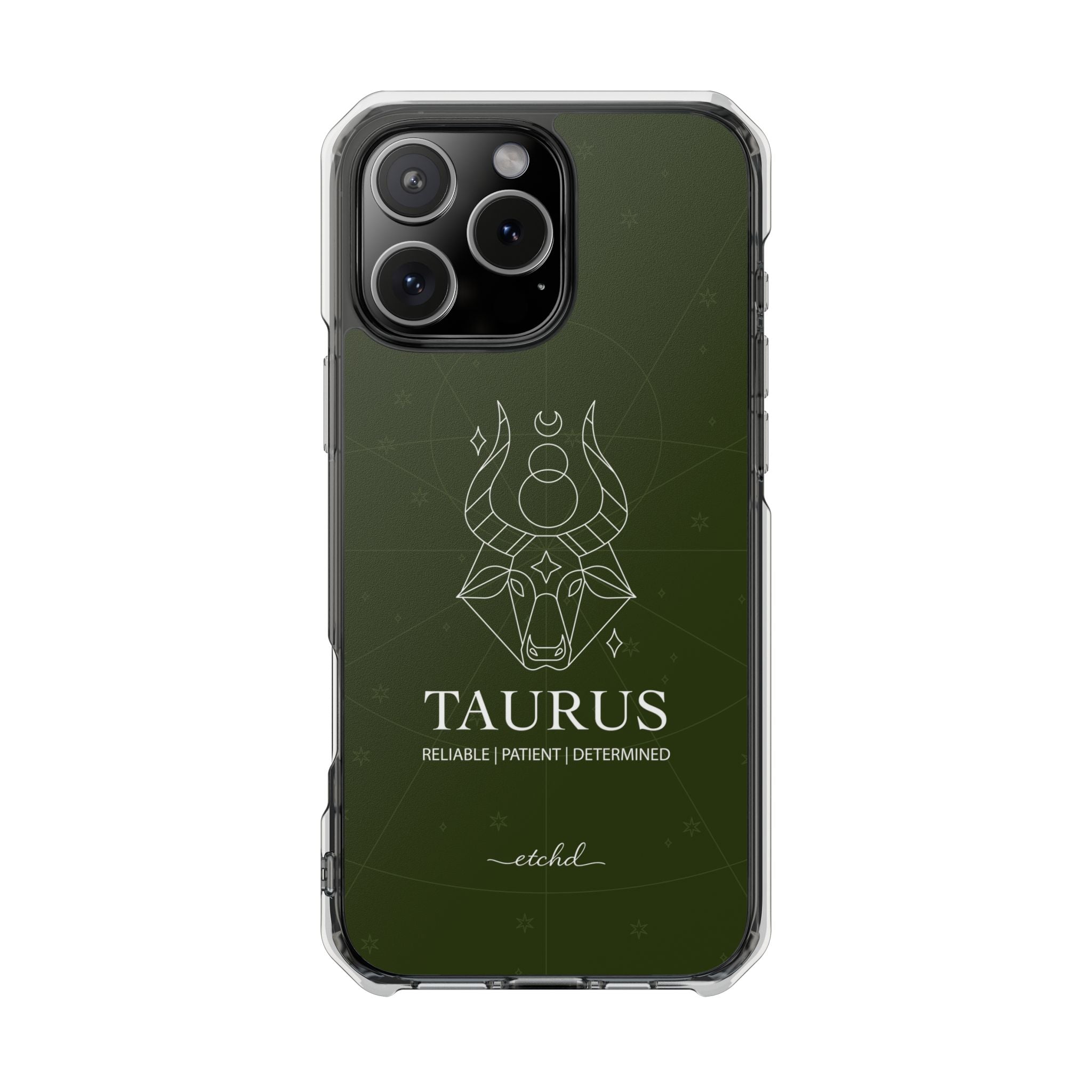 Taurus Clear Magnetic Phone Case by etchd