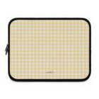 Butter & White Gingham Custodia per laptop