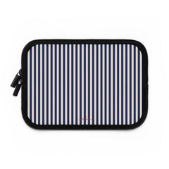 Navy & Cream Striped Laptop Sleeve by etchd, view 2