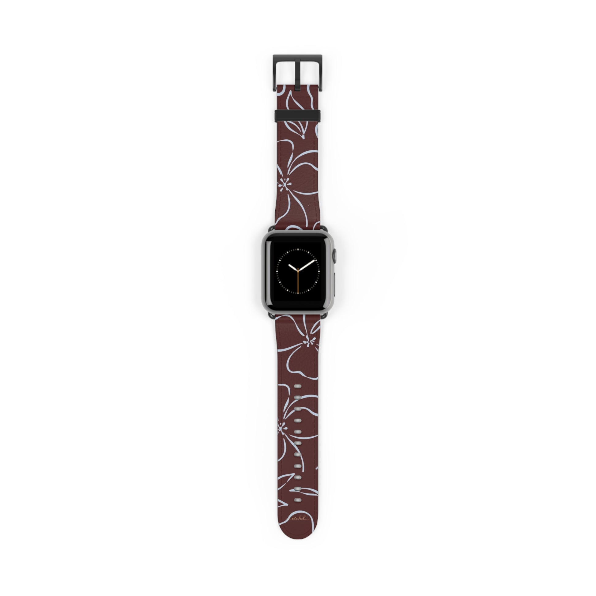 Blue & Cherry Floral Cinturino per smartwatch di etchd