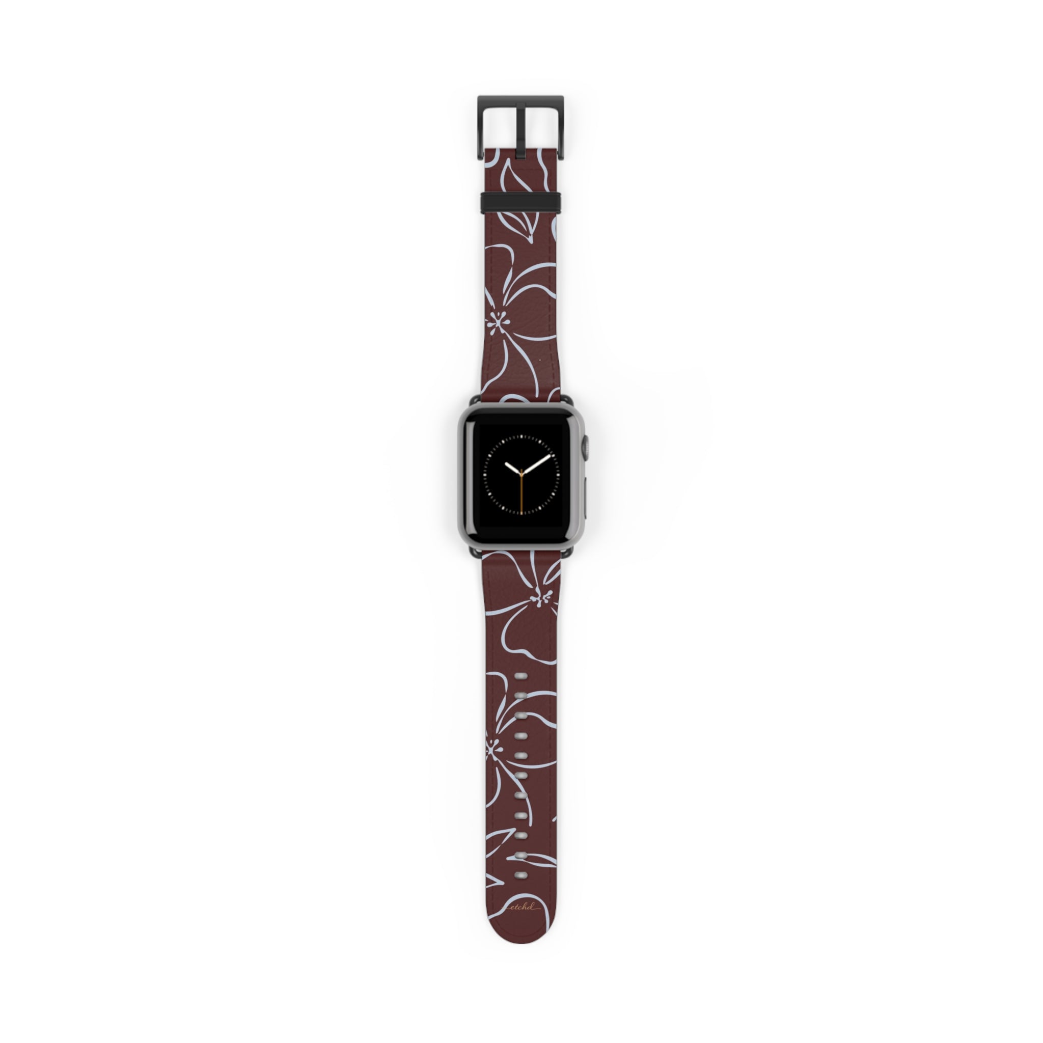 Blue & Cherry Floral Cinturino per smartwatch di etchd