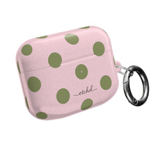 Green & Pink Polka Dot AirPod Case by etchd, view 8