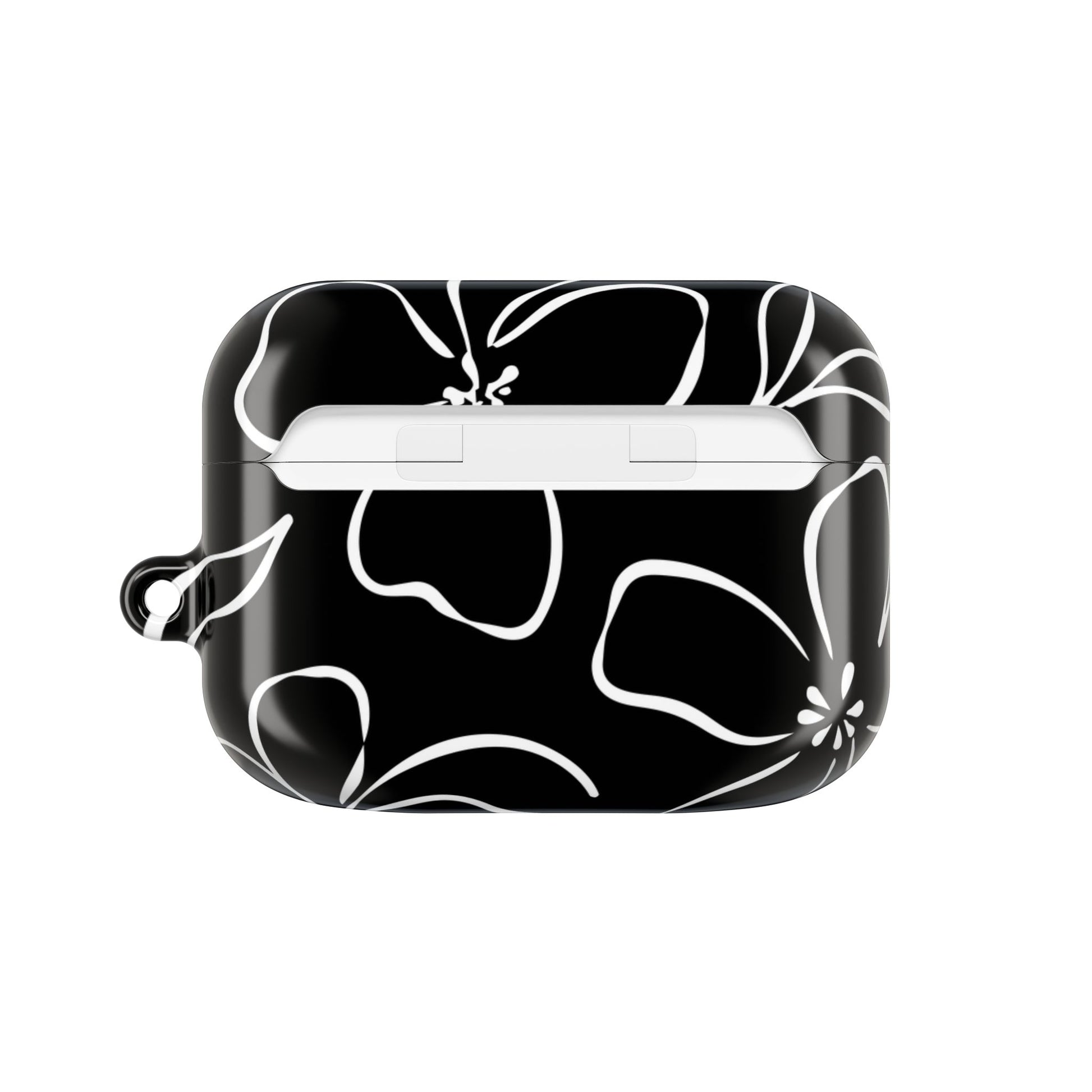 Black & White Floral AirPod Case by etchd, view 7