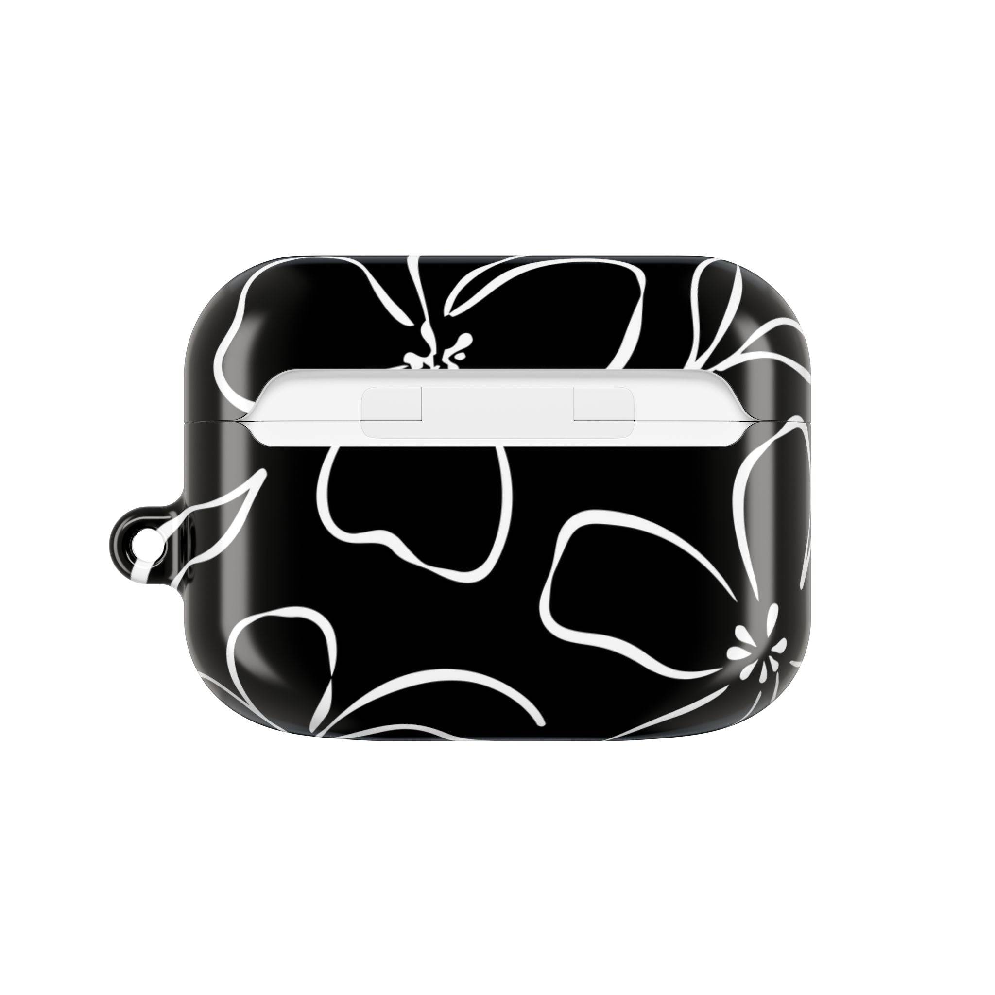 Black & White Floral AirPod Case by etchd, view 7