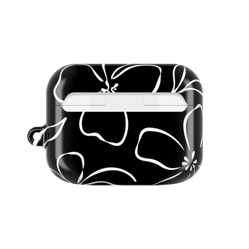 Black & White Floral AirPod Case by etchd, view 7