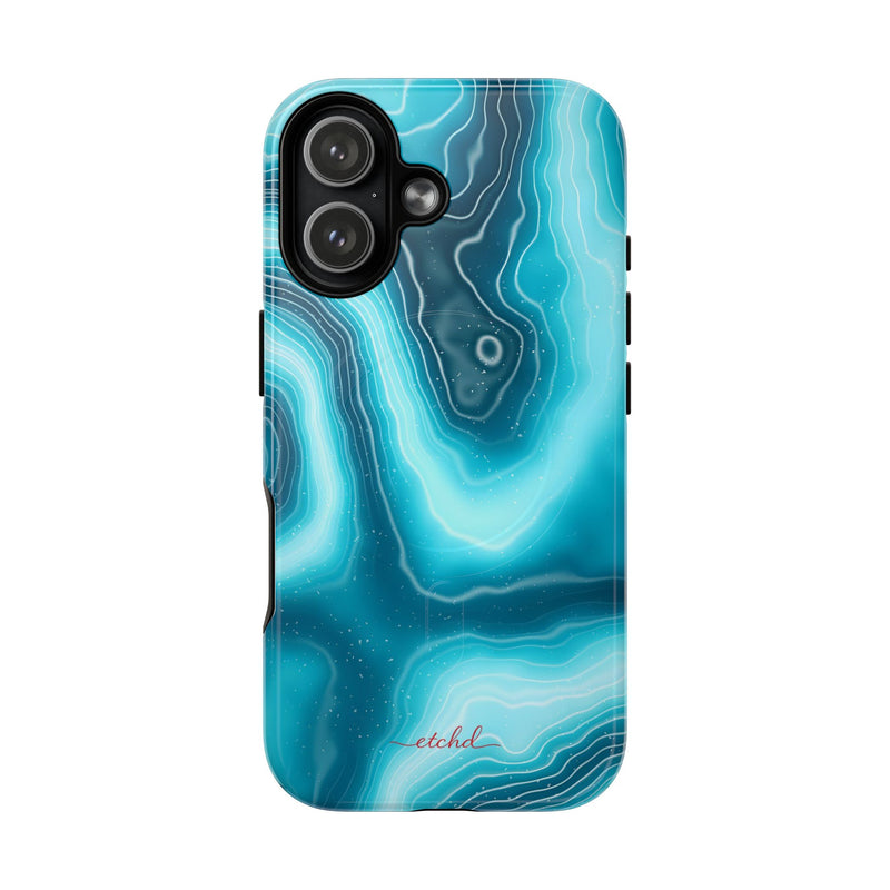 Aquamarine Magnetic Phone Case by etchd, view 25
